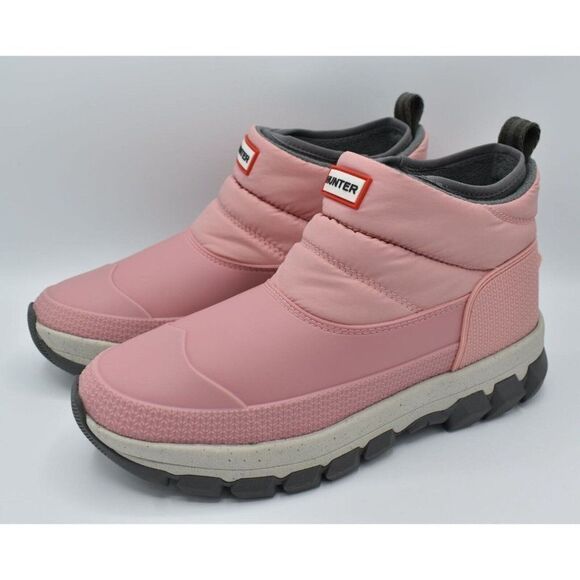 Hunter Original Womens Size 9 Quartz Pink Insulated Ankle Snow Boots Booties - Picture 2 of 13